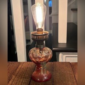 Vintage Glass Table Lamp